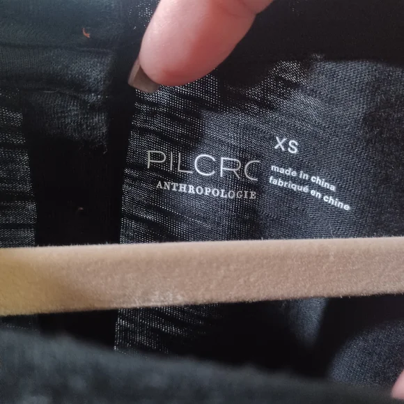Pilcro Anthropology Black Blouse - Picture 2 of 6